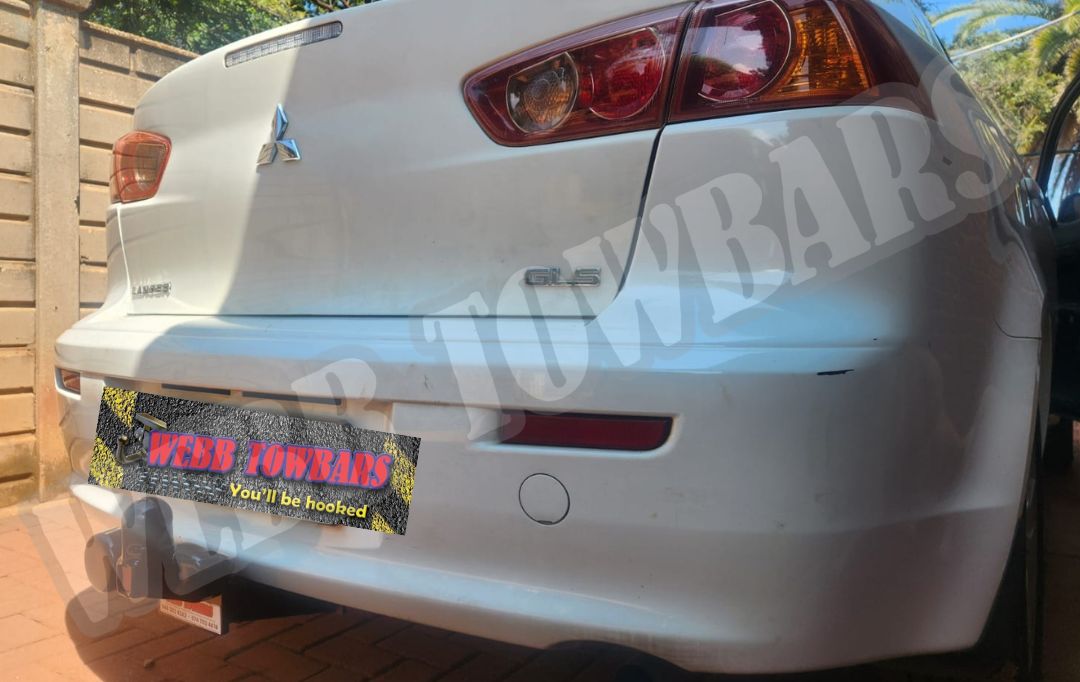 Webb Towbars Mitsubishi Lancer standard towbar manufactured and fitted in Gauteng South Africa