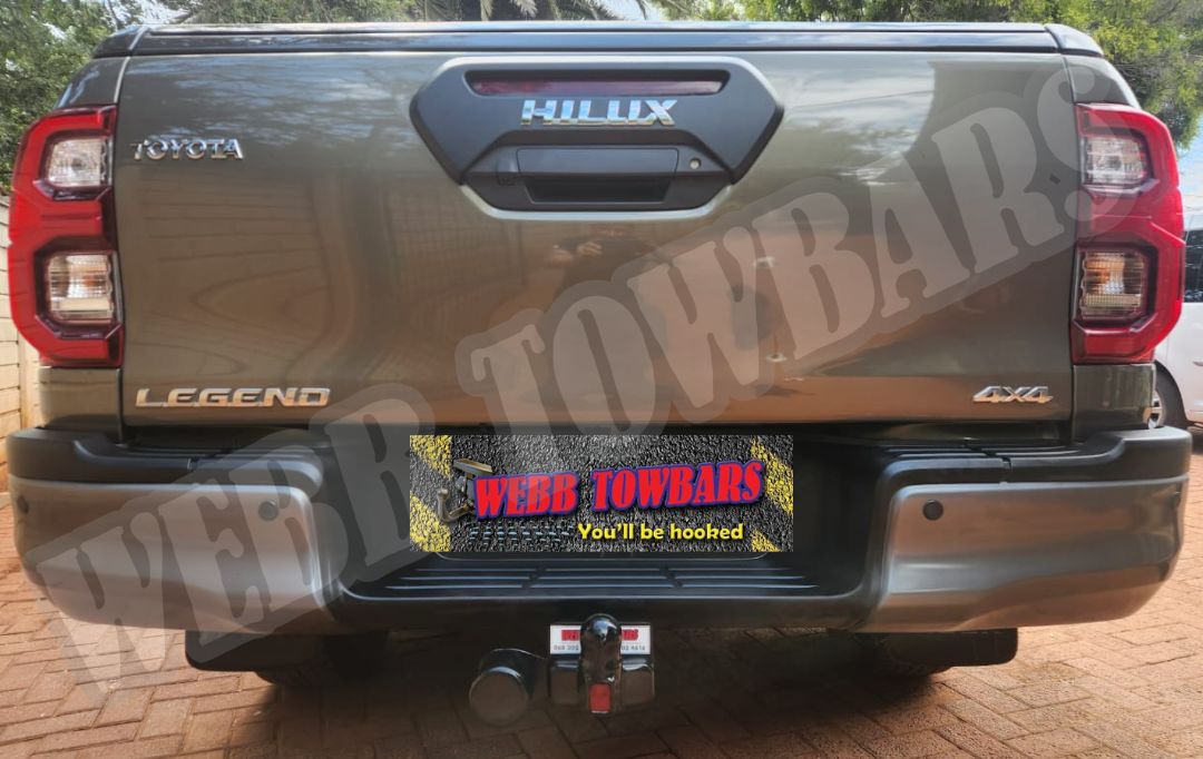 Webb Towbars Toyota Hilux Legend standard towbar manufactured and fitted in Gauteng South Africa
