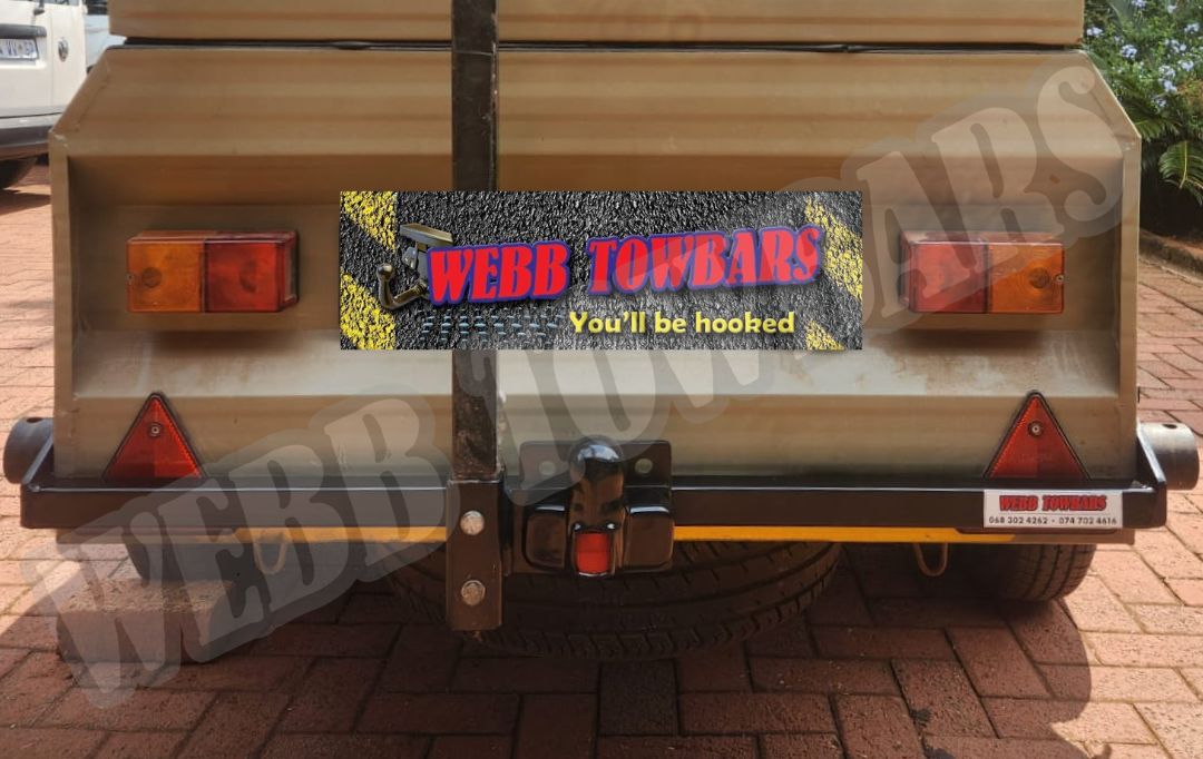 Webb Towbars Camp Master Roadster 300 trailer standard towbar with bicycle rack professionally installed in Gauteng South Africa for cycling adventures, outdoor travel, and secure bike transport