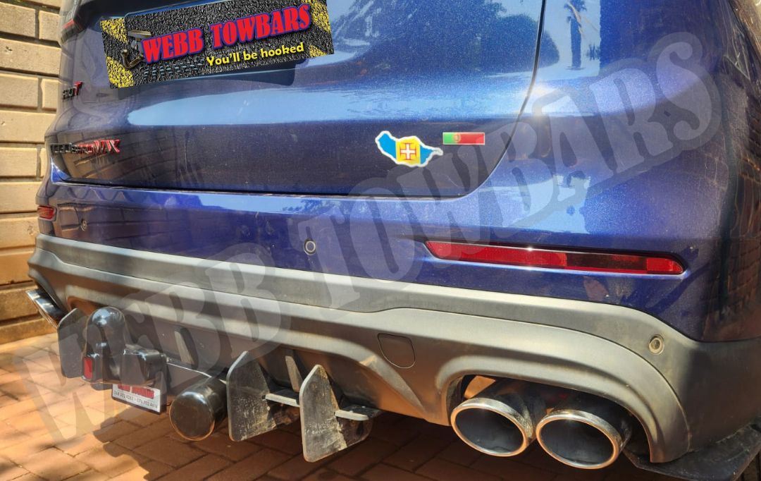 Webb Towbars Chery Tiggo 8 Pro Max standard towbar professionally installed in Gauteng South Africa for family SUV towing, caravan adventures, trailer transport, bike racks, and long-distance travel