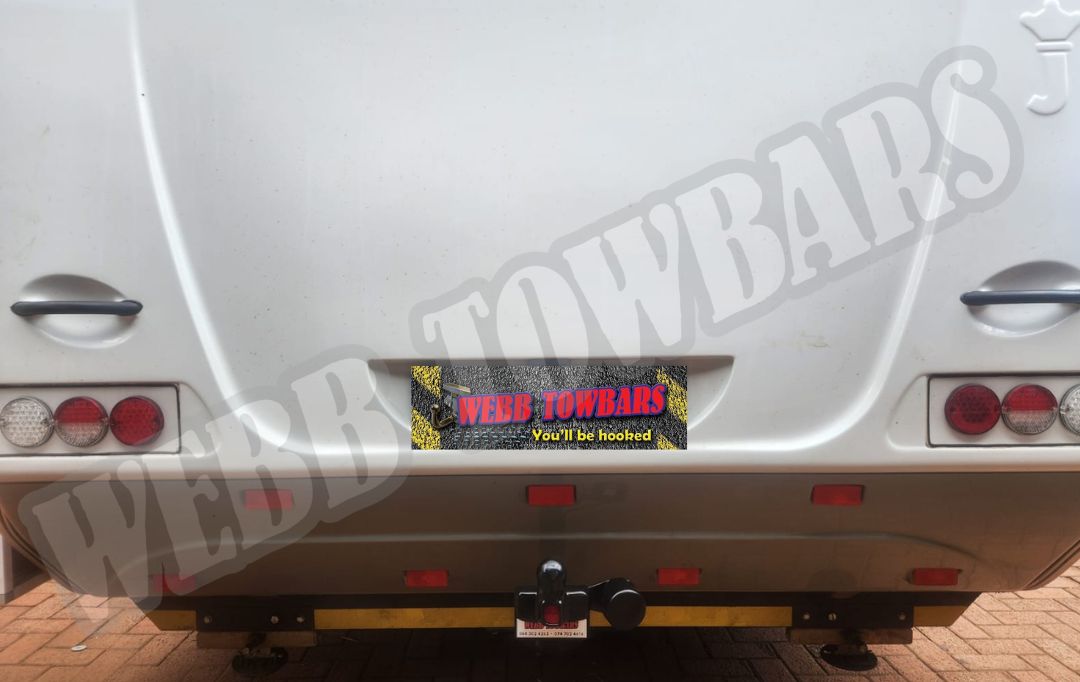 Webb Towbars Jurgens Fleetline Caravan standard towbar professionally installed in Gauteng South Africa for dependable caravan towing, secure hitch connection, long-distance touring, camping holidays, and reliable towing performance