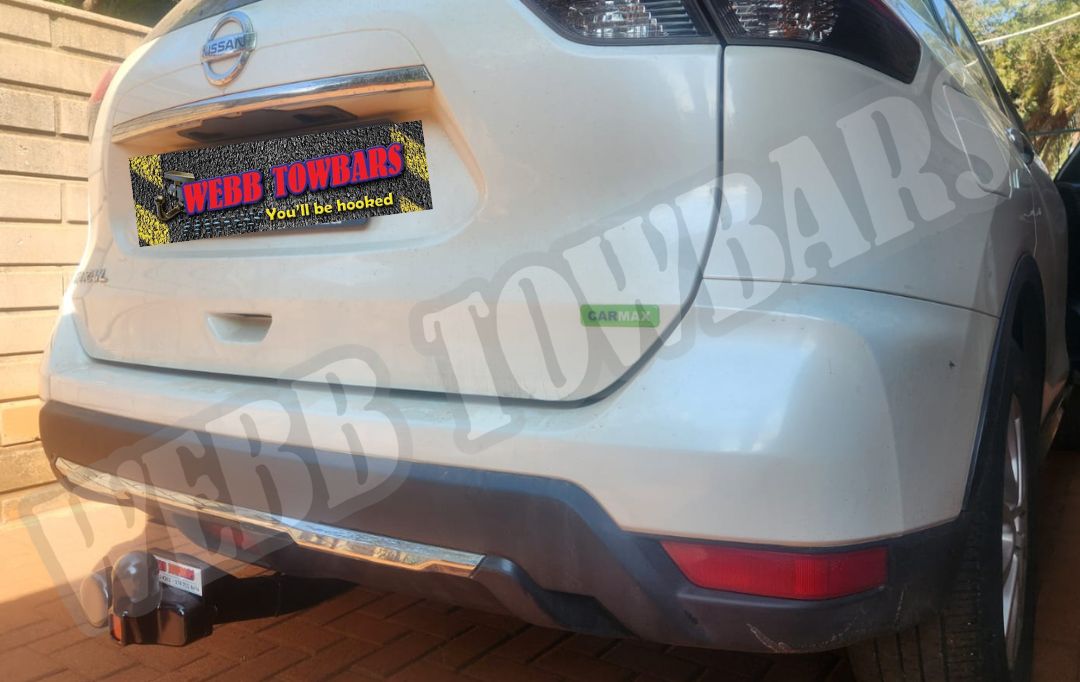 Webb Towbars Nissan X-Trail standard towbar professionally installed in Gauteng South Africa for SUV towing, caravan holidays, bicycle rack transport, trailer hauling, family adventures, and everyday versatility