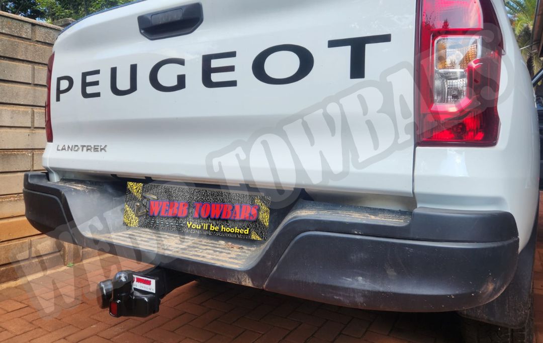 Webb Towbars Peugeot Landtrek standard towbar custom manufactured and professionally fitted in Gauteng South Africa for bakkie towing, trailer hauling, outdoor adventures, and everyday utility use