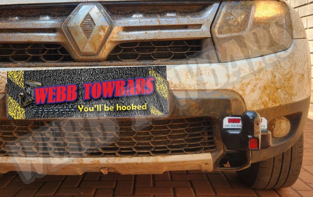 Webb Towbars Renault Duster front standard towbar custom manufactured and professionally fitted in Gauteng South Africa for vehicle recovery, off-road assistance, and adventure-ready towing applications