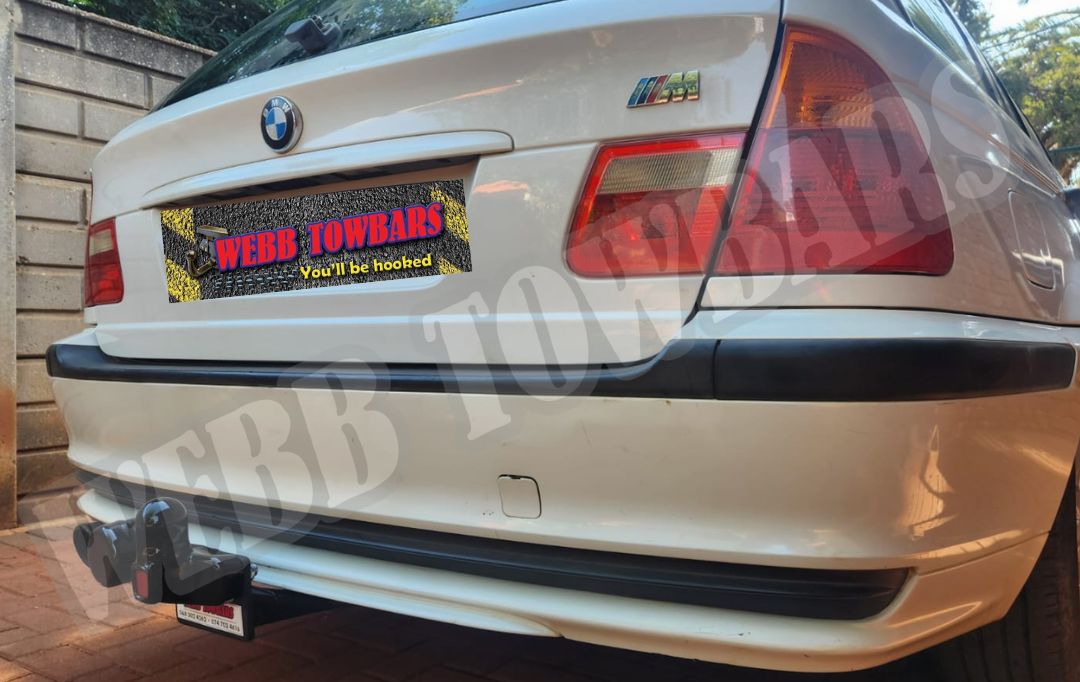 Webb Towbars - BMW 3 Series (E46) Station Wagon - Standard Towbar professionally manufactured and expertly fitted by Webb Towbars in Gauteng, South Africa. Heavy-duty standard towbar installation for the BMW 3 Series (E46) Station Wagon, ideal for towing trailers, caravans, bicycle racks and leisure equipment, featuring a precision-engineered fit, durable corrosion-resistant finish, dependable towing performance and professional workmanship for safe, reliable everyday driving and long-distance travel.