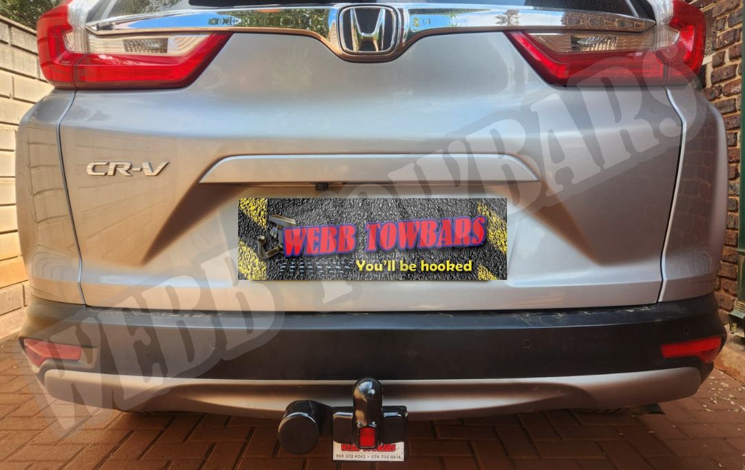 Webb Towbars - Honda CR-V - Standard Towbar professionally manufactured and expertly fitted by Webb Towbars in Gauteng, South Africa. Heavy-duty towbar installation for the Honda CR-V, ideal for towing trailers, caravans, bike racks and leisure equipment, with precision fitment, durable corrosion-resistant finish, reliable performance and premium workmanship for safe everyday towing.