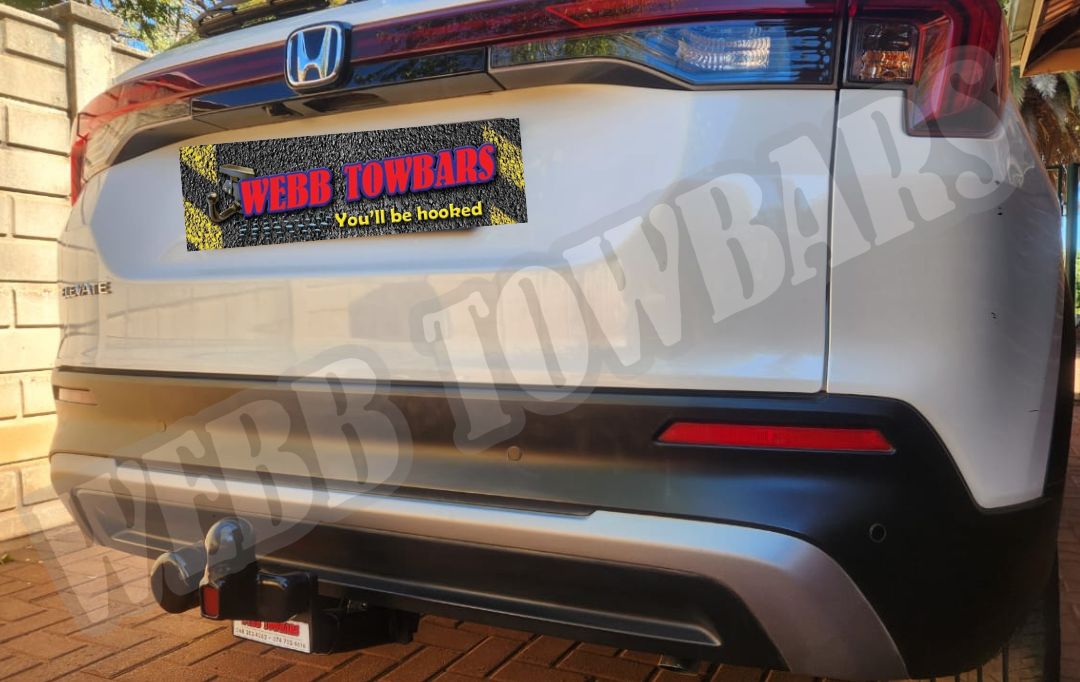 Webb Towbars - Honda Elevate - Standard Towbar professionally manufactured and expertly fitted by Webb Towbars in Gauteng, South Africa. Heavy-duty standard towbar installation for the Honda Elevate, precision-engineered to provide dependable towing performance for trailers, caravans, bicycle racks and outdoor leisure equipment. Expertly manufactured for a perfect vehicle-specific fit with a durable corrosion-resistant finish, delivering strength, safety and long-lasting reliability while maintaining the Honda Elevate's stylish SUV appearance for everyday driving and weekend adventures.