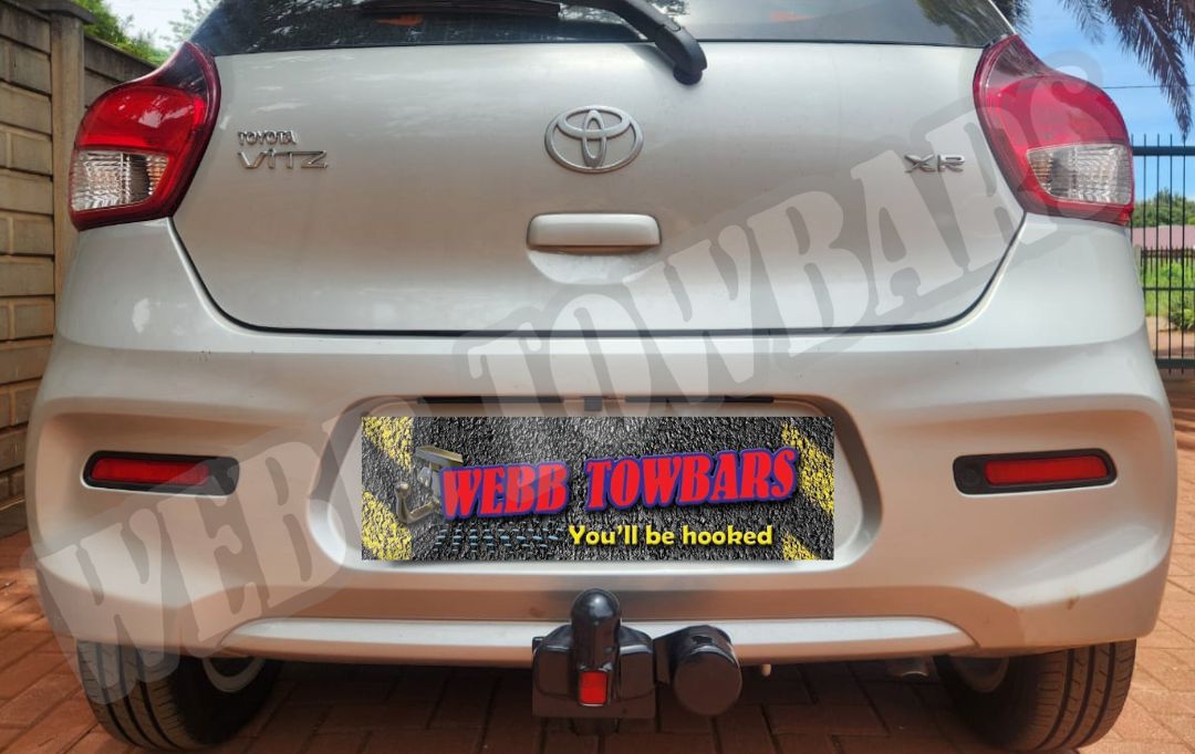 Webb Towbars - Toyota Vitz - Standard Towbar professionally manufactured and expertly fitted by Webb Towbars in Gauteng, South Africa. Heavy-duty standard towbar installation for the Toyota Vitz, ideal for towing small trailers, luggage trailers, bicycle racks and light recreational equipment, featuring a precision-engineered fit, durable corrosion-resistant finish, dependable towing performance and professional workmanship for safe, reliable everyday driving and weekend adventures.