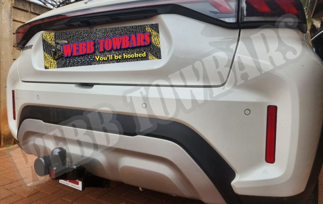 Webb Towbars - Suzuki Fronx - Standard Towbar professionally installed by Webb Towbars in Gauteng, South Africa. Vehicle-specific standard towbar fitted to the Suzuki Fronx, adding practical towing versatility while maintaining a neat finish that complements the compact crossover’s bold styling, elevated stance and modern everyday design. Suitable for approved applications including light trailers, luggage trailers, bicycle racks and recreational equipment within the Suzuki Fronx’s specified towing limits, this robust towbar provides a secure precision fit, durable corrosion-resistant finish and dependable long-term performance. Professionally installed by Webb Towbars, this Suzuki Fronx standard towbar adds valuable functionality for daily driving, family outings, road trips, weekend getaways and recreational adventures throughout Gauteng and South Africa.