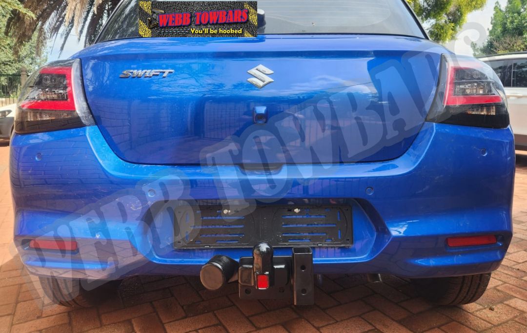 Webb Towbars - Suzuki Swift - Standard Towbar with Bicycle Bracket professionally installed by Webb Towbars in Gauteng, South Africa. Vehicle-specific standard towbar fitted to the Suzuki Swift with an integrated bicycle bracket, providing a practical solution for securely carrying bicycles while complementing the compact hatchback’s sporty styling and efficient everyday design. Ideal for cycling enthusiasts who want to transport their bicycles conveniently without sacrificing valuable interior or boot space, this robust towbar and bicycle bracket combination offers a secure precision fit, durable corrosion-resistant finish and dependable long-term performance. Professionally installed by Webb Towbars, this Suzuki Swift standard towbar with bicycle bracket adds valuable versatility for cycling trips, family outings, weekend rides, holidays and outdoor adventures throughout Gauteng and South Africa.